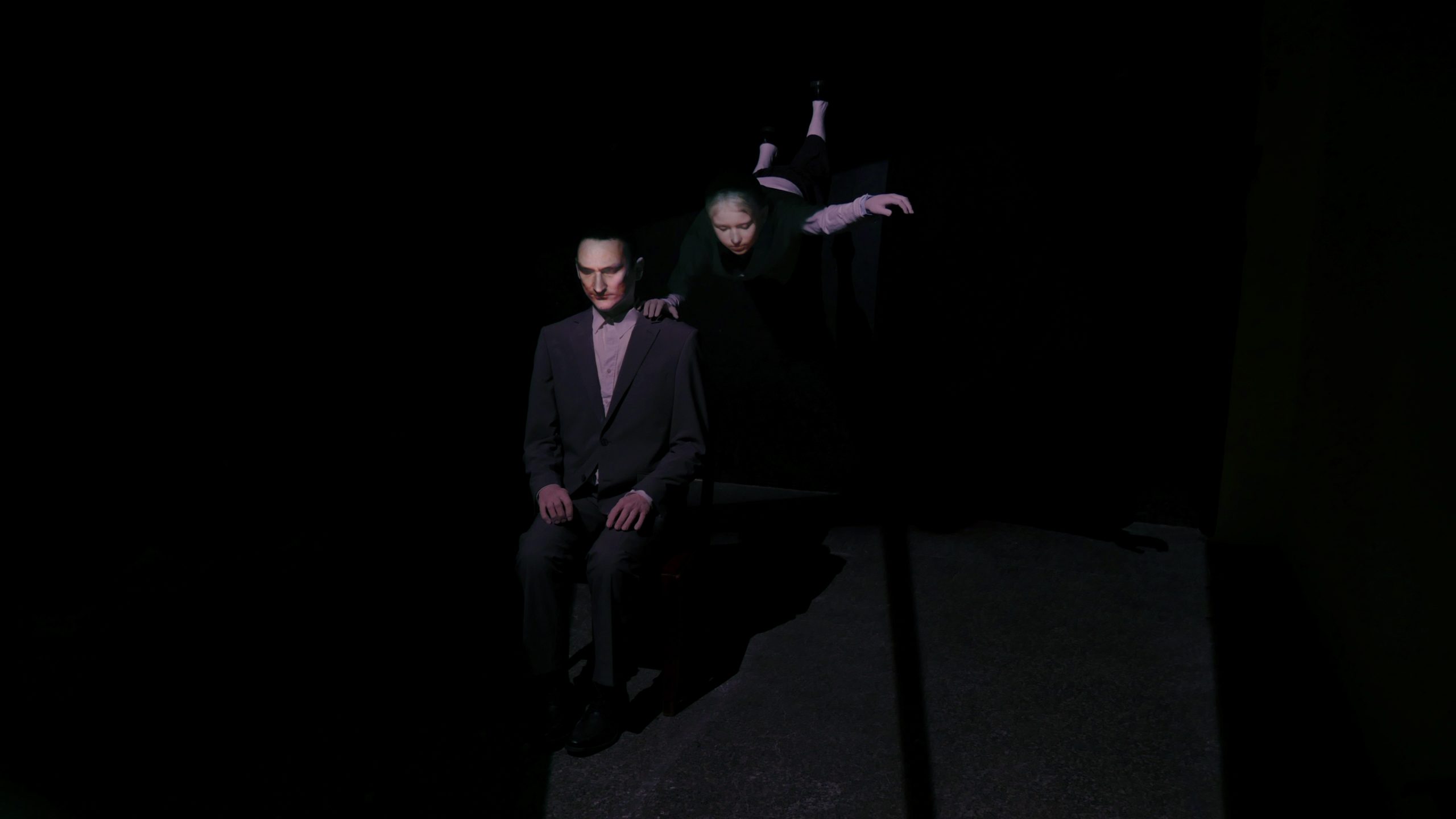 Portrait of father and daughter
